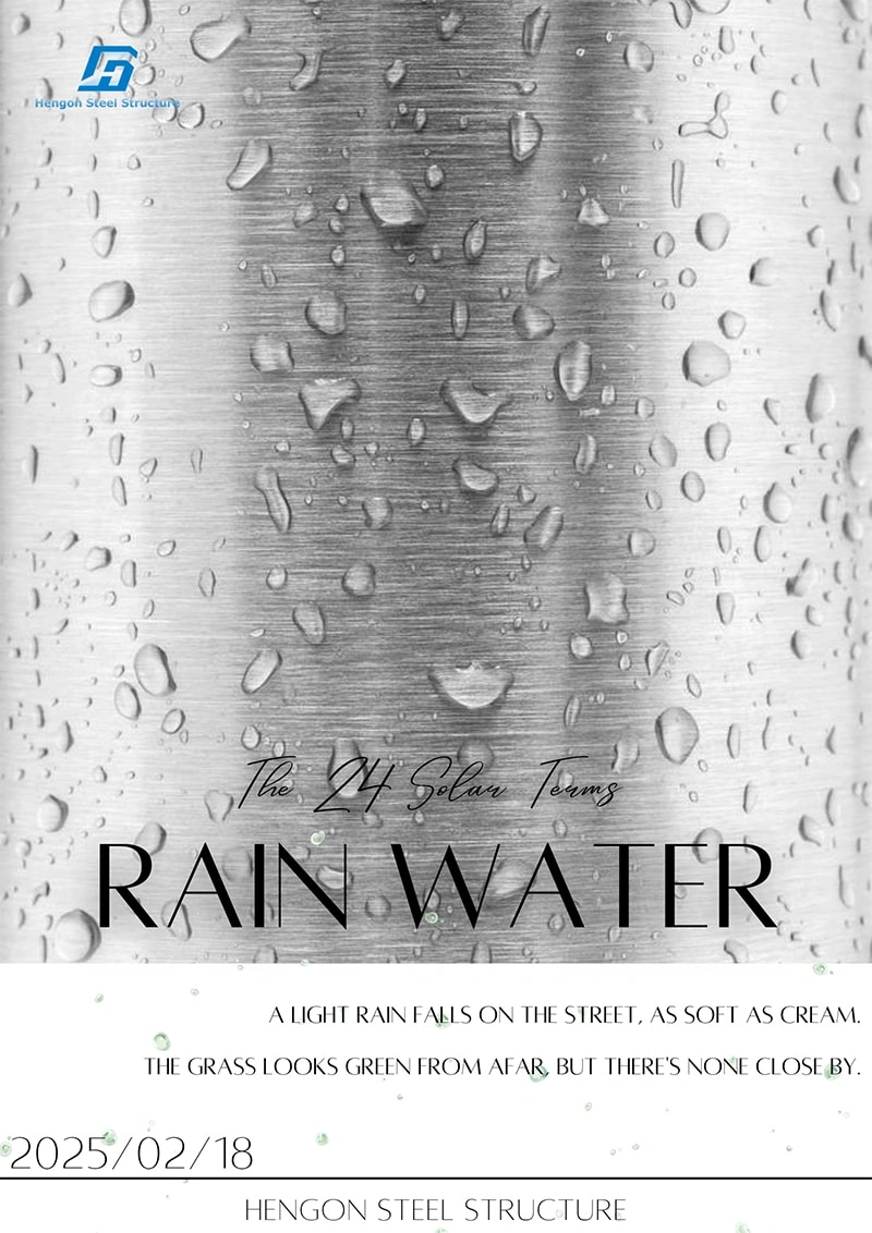 Rain Water is coming and the weather is warming up