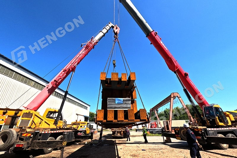 Hengon Ships Prefab Steel Structure for U.S. Cement Plant Project