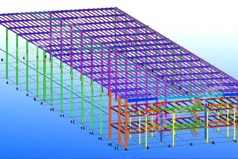 Hengon Ships Prefab Steel Structure for U.S. Cement Plant Project