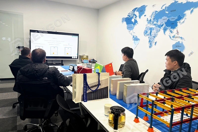 Brazilian Client Visits Hengon for Steel Warehouse Project