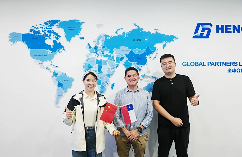 Welcome Chilean customers to visit our factory